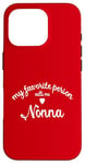 Coque pour iPhone 16 Pro Ma personne préférée m'appelle Nonna Italian Nonnina Nonni