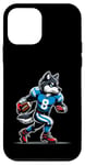 Coque pour iPhone 12 mini Wolf Football américain pour garçons