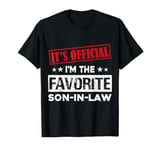 It's Official I'm The Favorite Son In Law Tees Funny Vintage T-Shirt