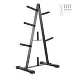 VEVOR Support d'Haltères avec Capacité de Charge 227 kg, Rack de Rangement pour Disques des Poids de 25,4 mm, Support de Poids à Cadre en A, Repose Haltères pour Stockage Musculation Gym Domicile