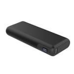 Platinet Powerbank 20000 mAh / PD 65W / QC 3.0 - Svart