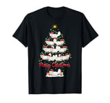 Persian Cat Xmas Lighting Santa Persian Cat Christmas Tree T-Shirt