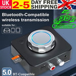 Bluetooth 5.0 Receiver Transmitter Wireless 3.5mm AUX NFC To 2 RCA Audio Adapter