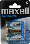 Maxell batterier, C (LR14), Alkaline, 1,5V, 2-pack