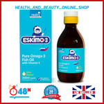 Eskimo-3 Pure Omega 3 Fish Oil With Vitamin E - Lime - 210ml Liquid