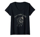 Womens I Have A Crystal For That Wiccan Boho Chakra Energy Healer V-Neck T-Shirt