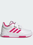 adidas Sportswear Kids Girls Tensaur Sport 2.0 Trainers - White/Pink, White/Pink, Size 5 Older