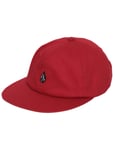 Volcom Full Stone Dad Flat Peak Cap in Plum for men