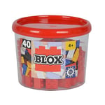 Simba - 104118875 - Ensemble de Blocs de Construction - Blox 8 - 40 Pièces - Rouge