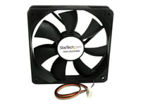 Startech.Com 120X25mm Computer Case Fan With Pwm - Pulse Width Modulation Connector - Computer Cooling Fan - Pwm Fan - 120Mm Fan (Fan12025pwm) - Lådfläkt - 120 Mm - Svart