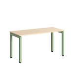 Steelcase Ottima Portico bureau avec plateau Chêne clair et base Olivine