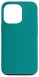 Coque pour iPhone 13 Pro Couleur bleu sarcelle simple