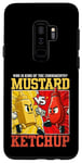 Coque pour Galaxy S9+ Graphique de combat moutarde contre ketchup King of the Condiments