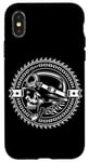 Coque pour iPhone X/XS Casque de motard Weekend Warrior Moto Gear & Chaînes