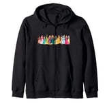 Disney Princess A Dozen Magical Friends Group Lineup Zip Hoodie