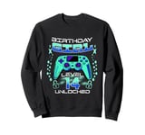 14th Birthday Gamer Gift Girl Age 14 Year Old Gaming Girls Sweatshirt