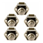 Csparkv - Lot de 5 Bouton Poussoir Loquet pour Camping-Car - Fermeture Porte Placard rv Caravane