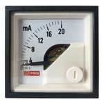 Rs Pro - Ampèremètre analogique de panneau v c.c. Echelle 20 (Input)mA, 48mm x 48mm ( Prix pour 1 )