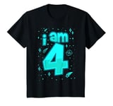 Youth 4th Birthday Shirt Boy I AM 4 Year Old Space Gift T-Shirt