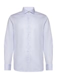 Regular-Fit Cotton Striped Suit Shirt Blue Mango