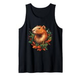 Nature Inspired Capybara Graphic Cute Capybara Tank Top