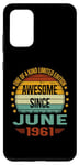 Coque pour Galaxy S20+ Awesome Since June 1961 limited edition 63rd Birthday