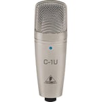 Behringer C-1U Microphone à Condensateur de Studio USB, Compatible PC et Mac