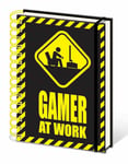 GAMER AT WORK A5 Wiro Bound NoteBook