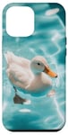 Coque pour iPhone 12 Pro Max Canard Piscine Animaux mignons Vie d'étang