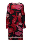 Moss Crepe Dress W. Branch Print & Kort Klänning Red Coster Copenhagen