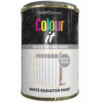 PaintFactory White Gloss Radiator Paint Tin Quick Drying 300ml Painting Decorate