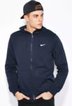 Nike men's size LARGE swoosh club sweatshirts hoodie zip up hooded 611456-410