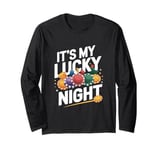 It's My Lucky Night - Funny Gambling Casino Roulette Long Sleeve T-Shirt