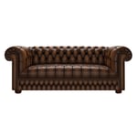 The English Chesterfield Co. CROMWELL CHESTERFIELD 3-SITS ANTIQUE AUTUMN TAN