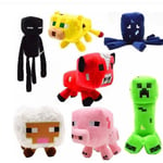 7 st Minecraft Plyschleksak Creeper Gosedjur Mjuk Plysch Barn Present