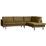 BePureHome Rodeo Corner Sofa Right Velvet brass