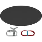 Woltu - Couverture Piscine Ronde F560cm, Convient aux F480-500cm, Anti-poussière en pe 200g/m² avec Œillets et Corde de Fixation