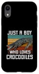 Coque pour iPhone XR T-shirt mignon Just A Boy Who Loves Alligator Crocodiles