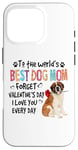 iPhone 16 Pro St Bernard Best Dog Mom Valentines Day Funny Dogs Lovers Case