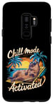 Coque pour Galaxy S9+ Drôle Capybara Chill Mode Activé Plage Capybara Lover