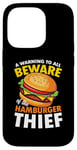 iPhone 14 Pro Beware of the Hamburger Thief for a Burger Eater Case