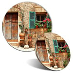 Mouse Mat & Coaster Set - Charming Old House Spain  #44556