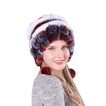 Winter Womens Faux Fur Hat Colorful Warm Caps Female Beanie Headgear Fashion Hat of Russian Cossack Style Windproof for Wife Daughter Girlfriend Friends (I)