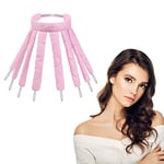 URAQT Octopus Heatless Curling Rod Headband, Octopus Design No Heat Hair Curlers for Long Hair, Soft Sleeping Overnight Silk Ribbon Hair Rollers Lazy Curler Set DIY Hair Styling Tools (Pink)