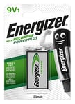 Energizer Pile 9V Rechargeable, Recharge Power Plus, Pile Simple