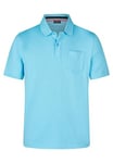 Daniel Hechter Polo en Jersey, Turquoise, S Homme