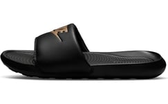 Nike Homme Victori One Slide Sneaker, Black/Metallic Gold-Black, 52.5 EU