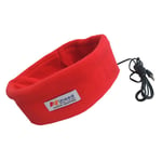 Red Casque de sommeil filaire pour le sport, écouteur souple, lecteur de musique, bande de sauna respirante, prise 3.5mm, téléphone portable, PC,x d'anniversaire ""Nipseyteko