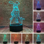 Bunny Girl Waifu Senpai Sakurajima Mai Pose Lamp 3D LED 16 C