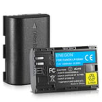 ENEGON LP-E6NH Batteries Li-ION Haute capacité 3000mAh, Batterie de Remplacement pour Canon EOS R, R5C, 5D Mark II, 5D III, 5D IV, 5DS, 5DSR, 6D, 7D, 7D II, 7D III, 80D, 70D, 60D, 60Da, XC10, XC15